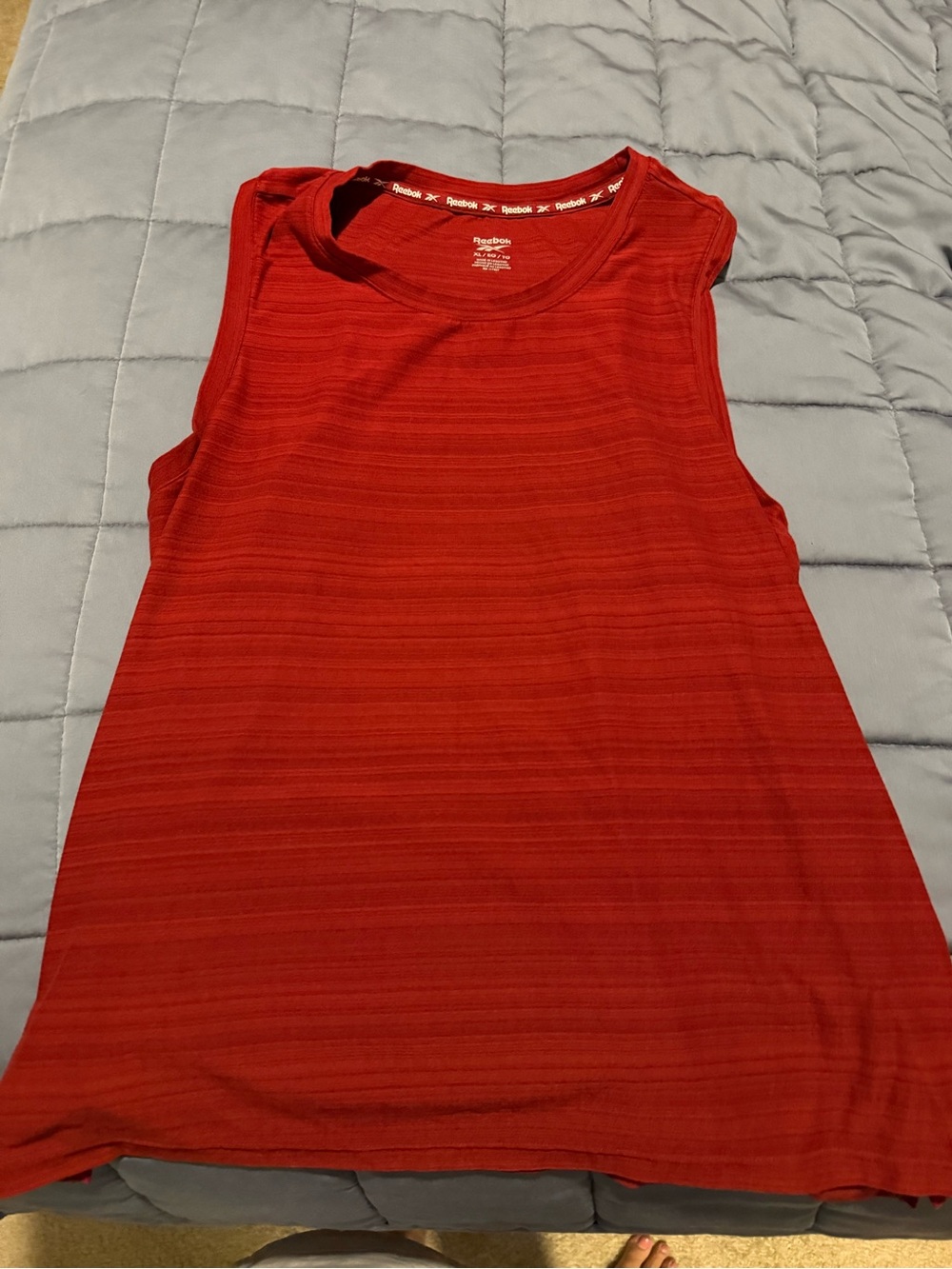 Reebok Women's Bright Red Sleeveless Performance Tank